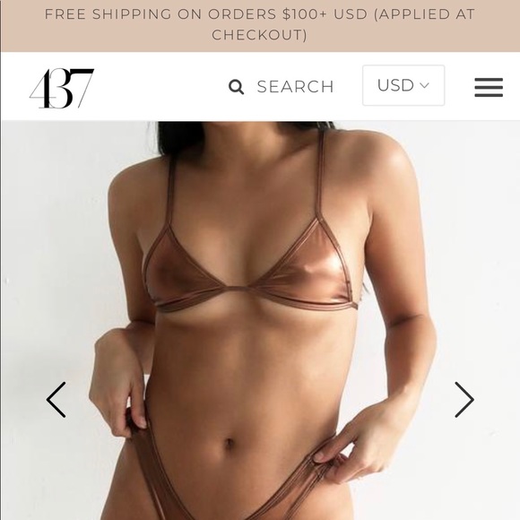 Fourthreeseven 437 new metallic bikini sporty/sexy - Picture 6 of 7